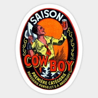 Cowboy Ale Sticker